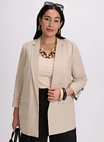Blazer en mélange de lin