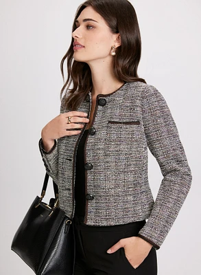 Cropped Bouclé Jacket