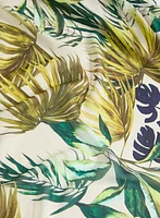 Veste en chiffon à motif tropical