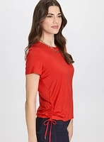 T-shirt à cordons de serrage