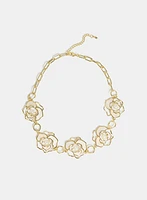 Floral Outline Neckalce