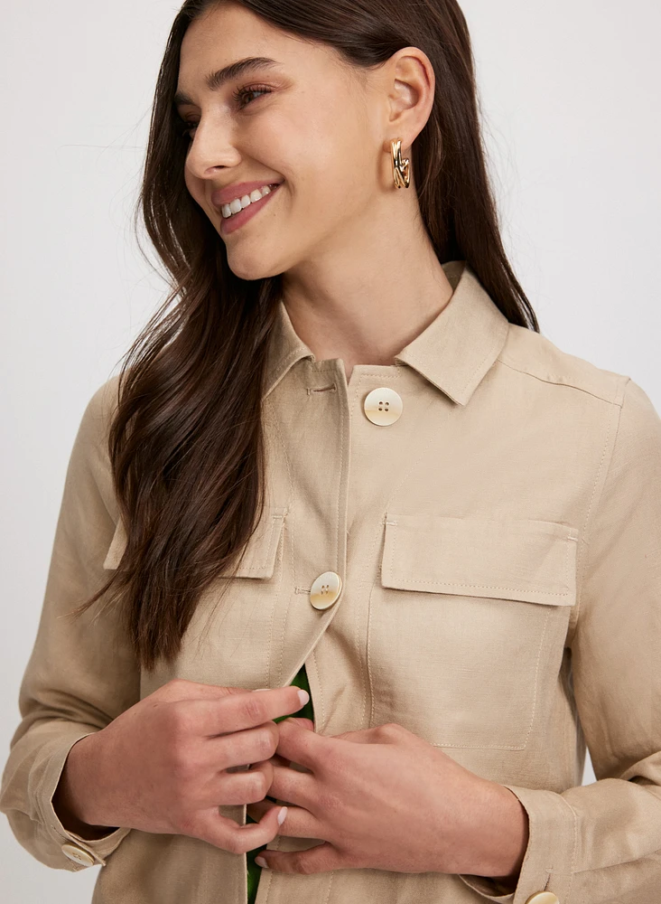 Short Linen Jacket