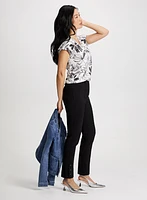 Slim Pull-On Ankle Pants