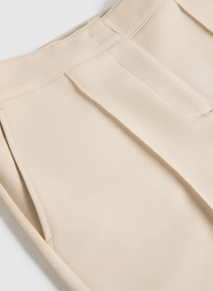 Emma Seamed Slim-Leg Pants