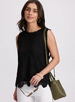 Sleeveless Lace Top