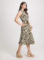 Robe de jour à motif géométrique