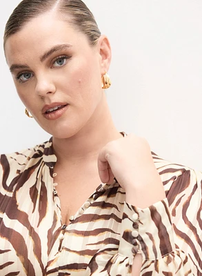 Melanie Lyne - Zebra Print Blouse