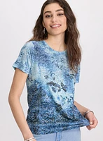 T-shirt à motif floral
