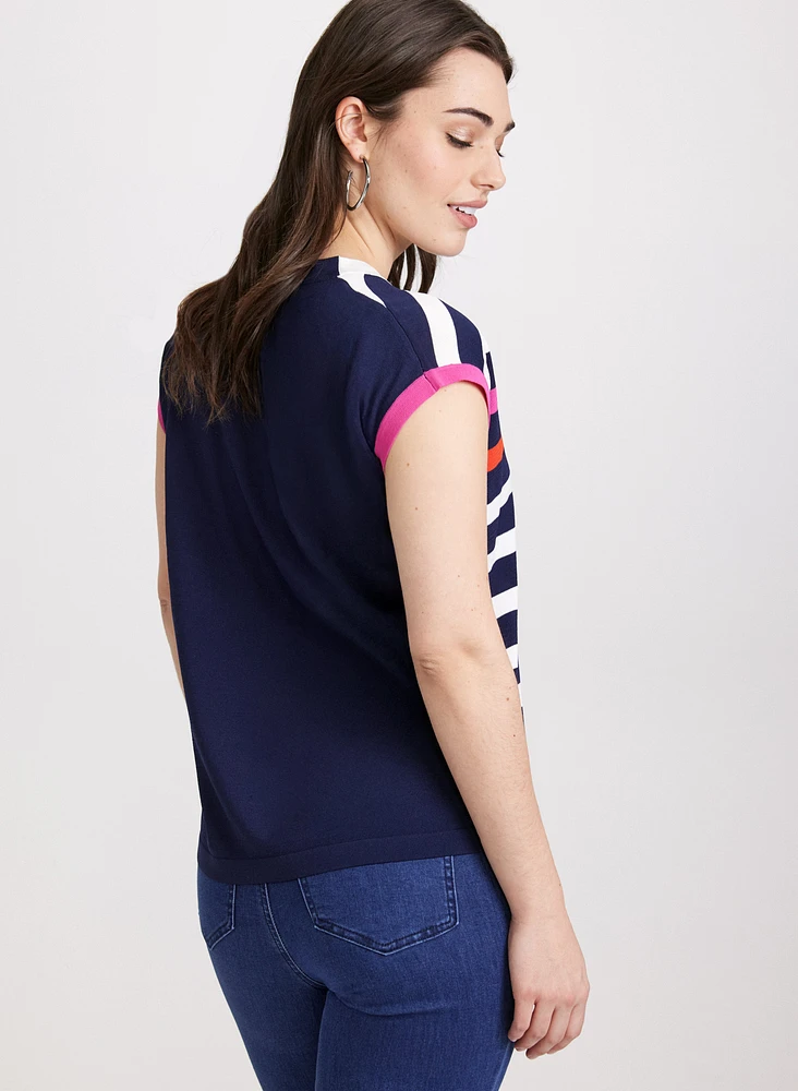 Stripe Front Top