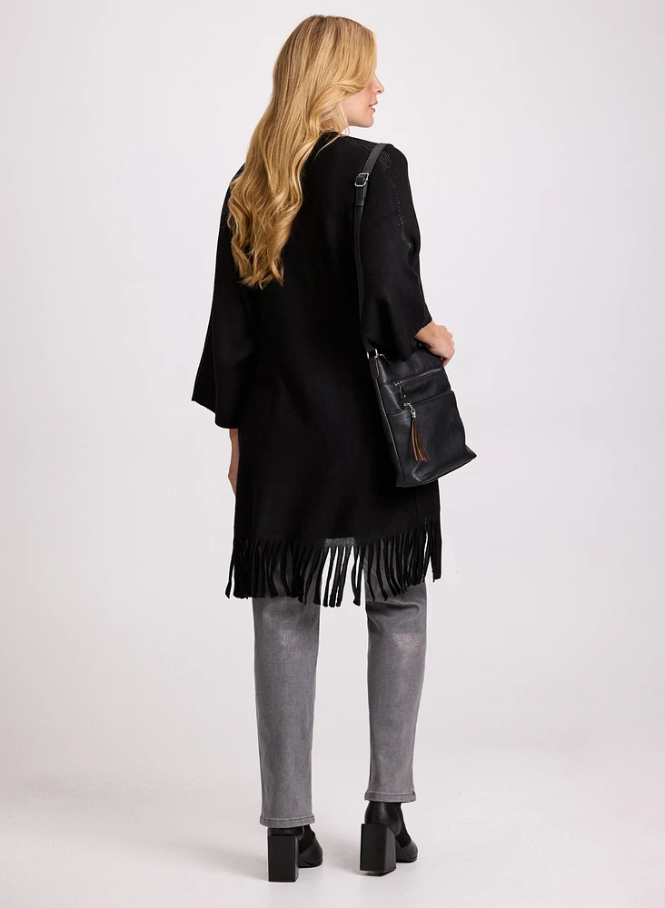 Fringe Hem Cardigan