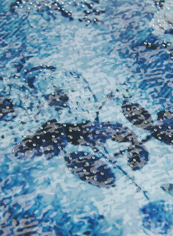 T-shirt à motif floral
