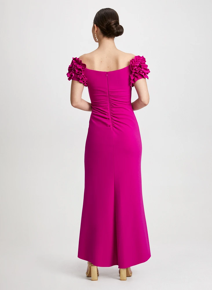 Off-the-Shoulder Ruffle Dress
