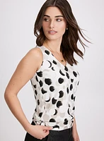 Abstract Polka Dot Top