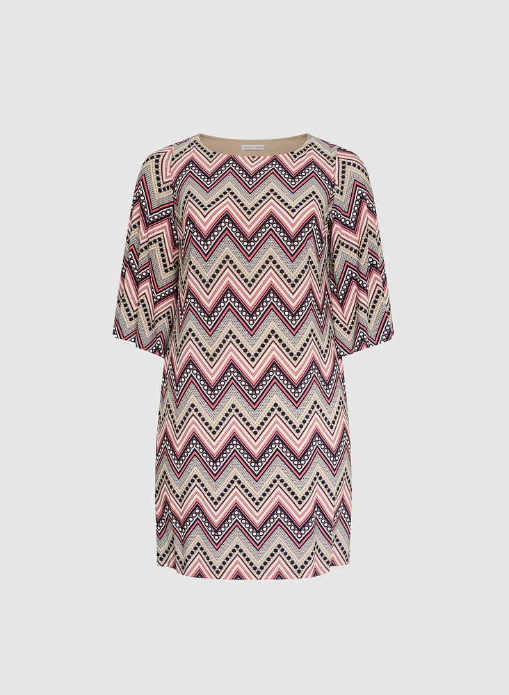 Chevron Print Dress