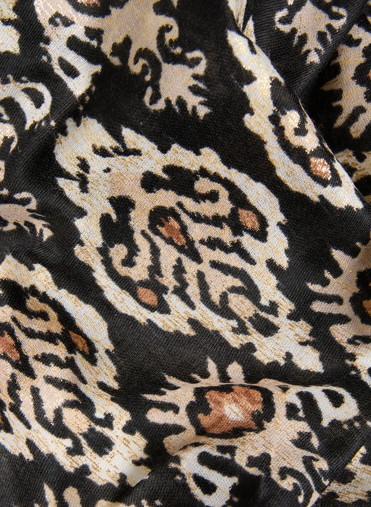 Damask Print Scarf