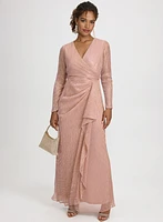 Waterfall Flounce Dress