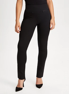 Pull-On Straight Leg Pants