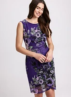 Floral Ruched Waist Dress