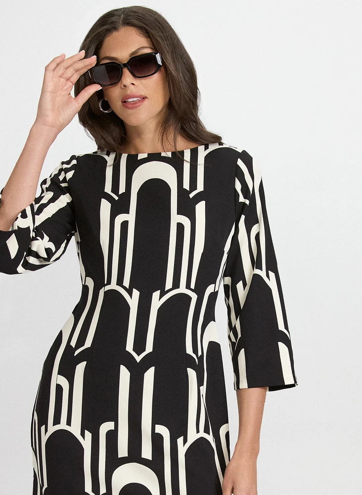 Robe à motif géométrique