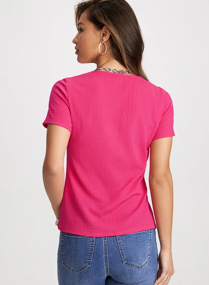 Square Neck Knit Top