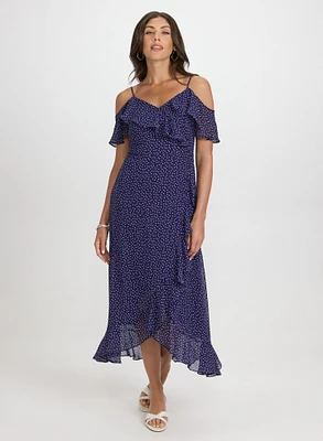 Robe à pois en chiffon