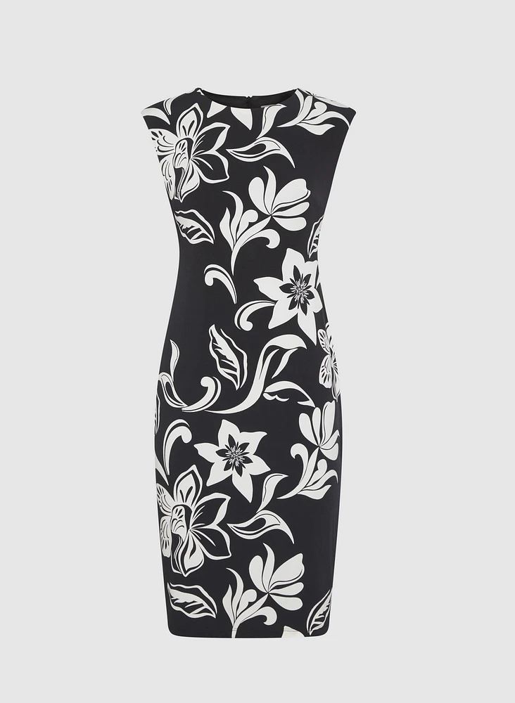 Robe en jersey à motif floral