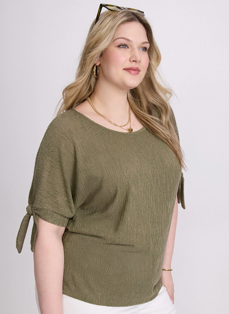 Tied Sleeves Top