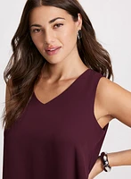 Sleeveless V-Neck Blouse