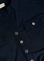 Button Down Jersey Jumpsuit