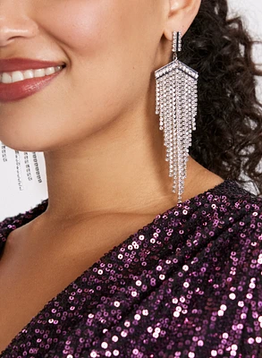 Triangular Chandelier Earrings