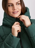 Manteau bouffant en matières recyclées
