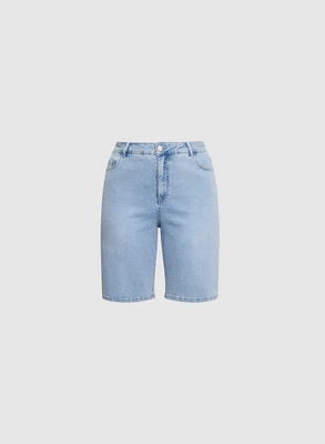 Denim Bermuda Shorts