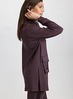 Mock Neck Scuba Tunic