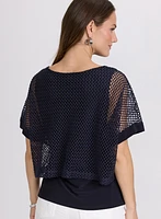 Short Sleeve Crochet Top