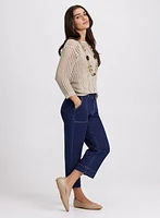 Cropped Wide-Leg Jeans