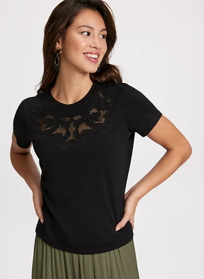 Lace Detail T-Shirt