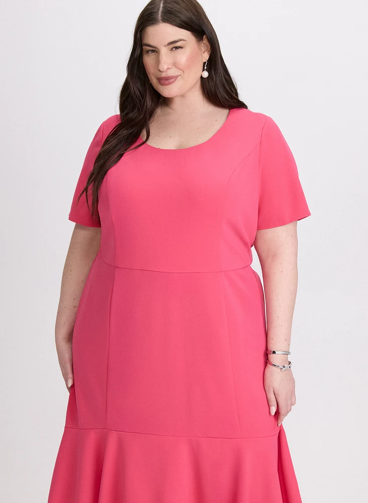 Robe à ourlet volanté