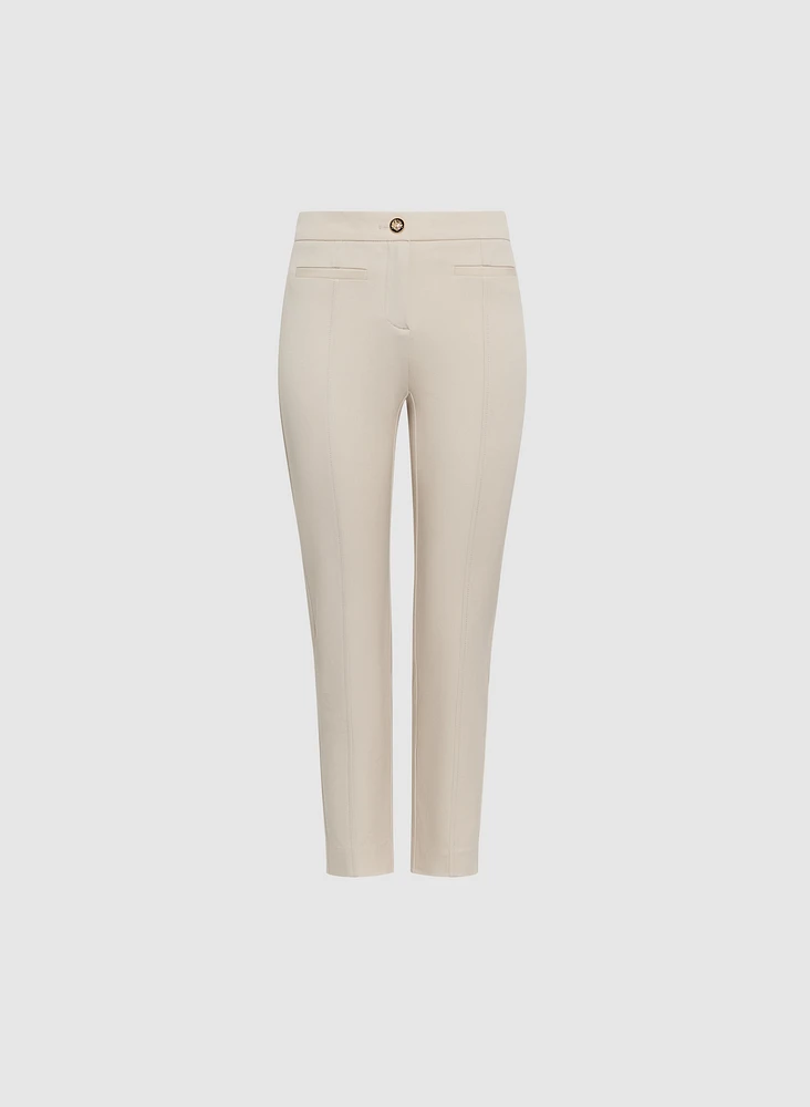 Pantalon Emma à jambe étroite – court