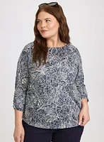 T-shirt à motif paisley