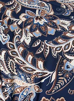 Robe paisley ajustée et évasée