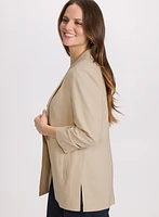 Blazer en mélange de lin