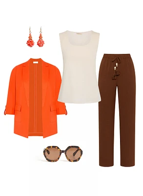 Look 2 : un zeste d’orange