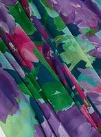 Robe maxi à motif floral abstrait