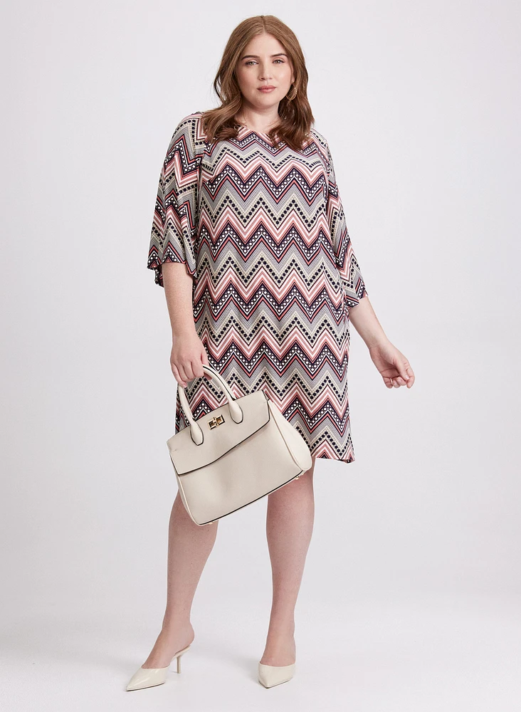 Chevron Print Dress