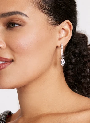 Crystal Detail Drop Earrings