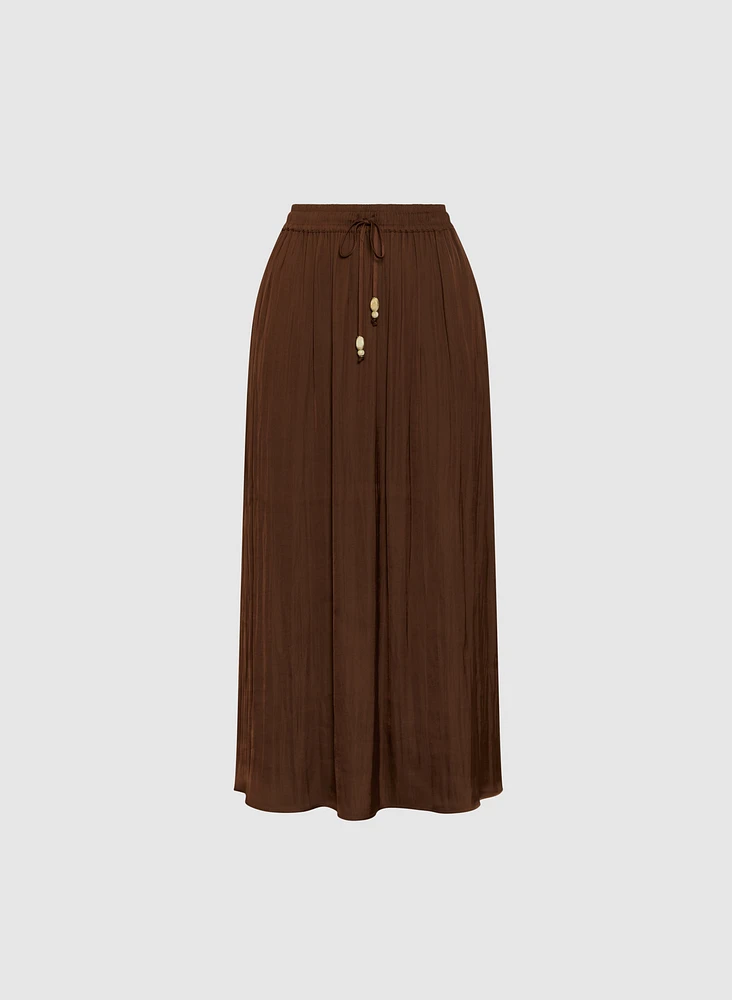 Jupe maxi à cordon
