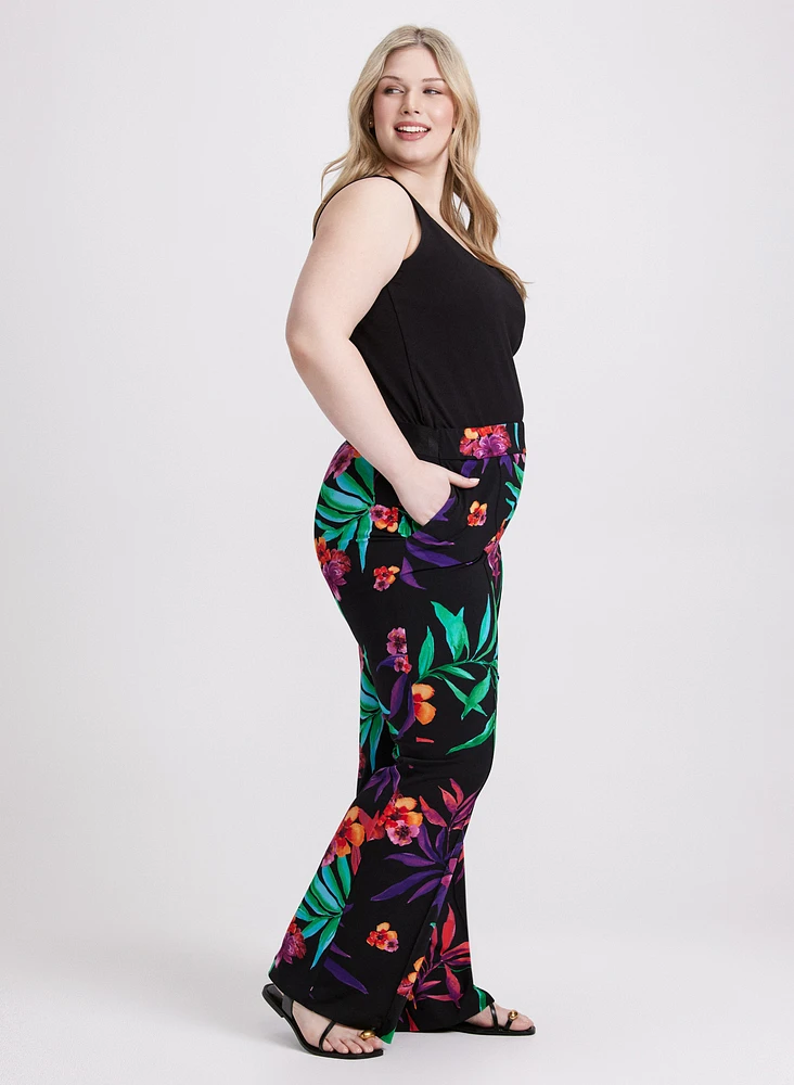 Joseph Ribkoff - Leaf Print Pants