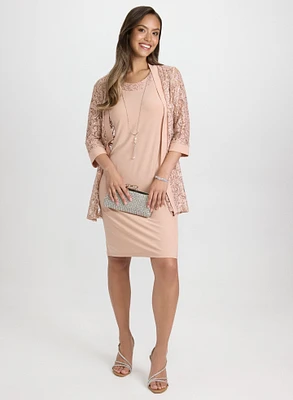 Ensemble robe et veste à paillettes