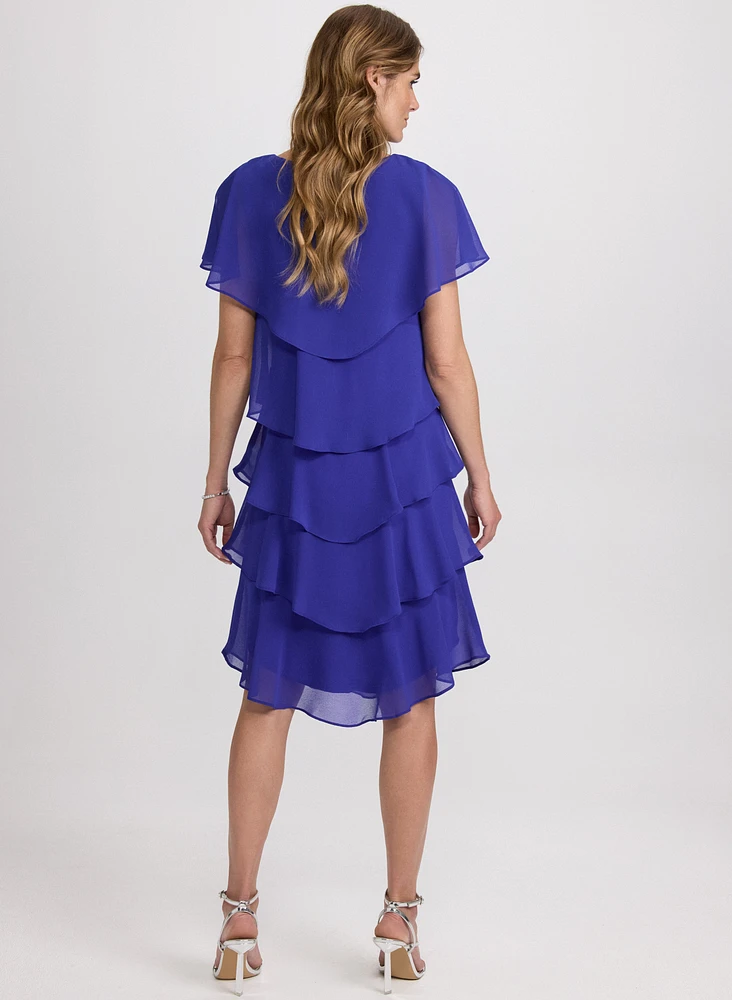 Tiered Chiffon Dress