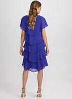 Tiered Chiffon Dress